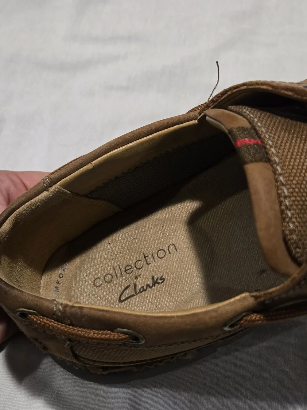 Clarks Men’s Brown Leather Boat Shoes - Size 8 Medium